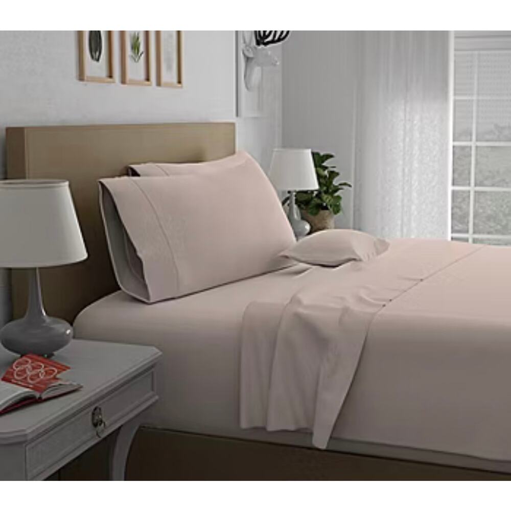 Purity Home Organic Cotton 300 Thread Count Eco-Friendly Sheet Queen Size
